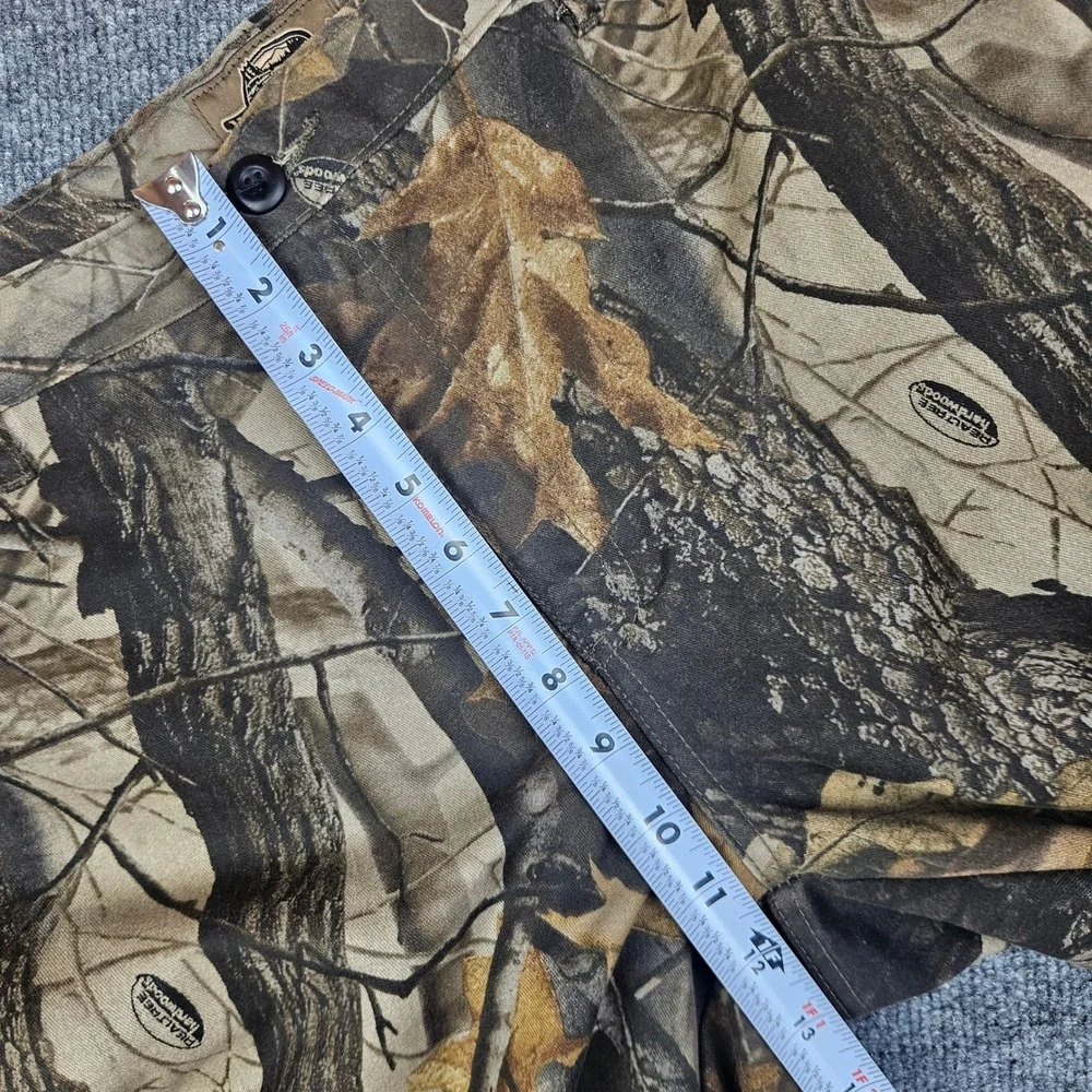 Vintage Camo Cargo Pants Mens M 36x33 Whitewater Outdoors Realtree‎ Hardwoods